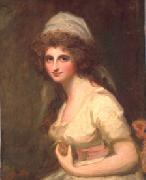 George Romney Emma Hart, later Lady Hamilton, in a White Turban china oil painting artist
